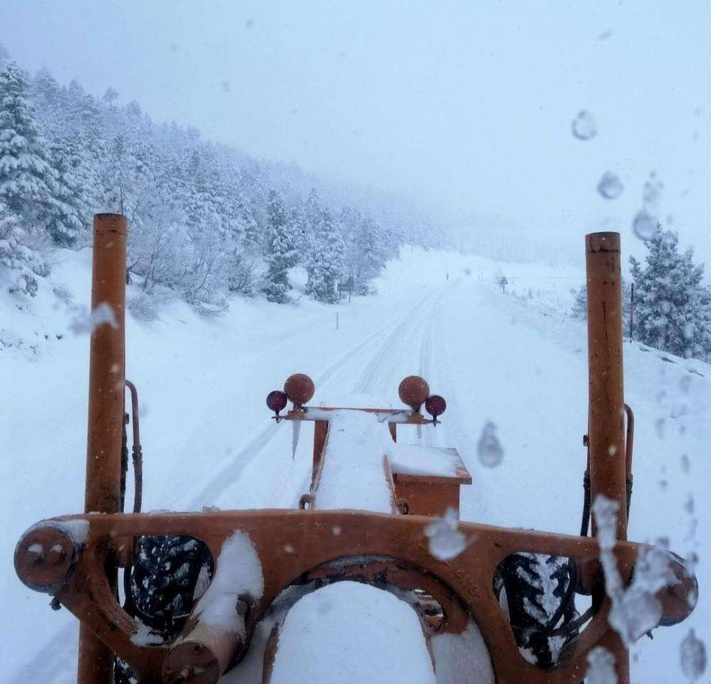 Konya’ya açılan Alacabel geçidi beyaza büründü! 25 santim kar var 2
